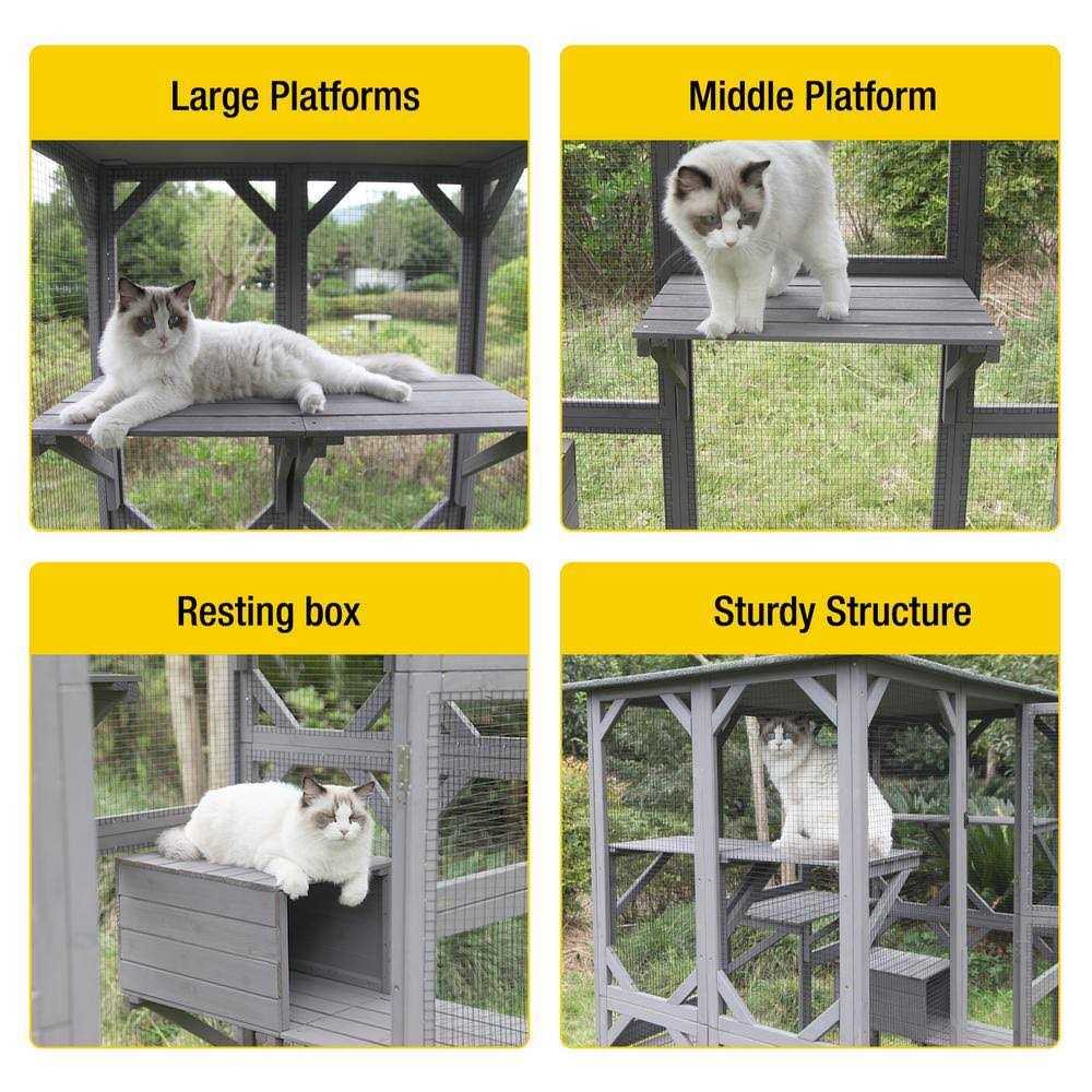 Extra Large Outdoor Cat Enclosure Q8514