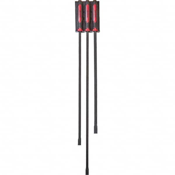 3-Piece HD Pry Bar Set and Rack Y2074