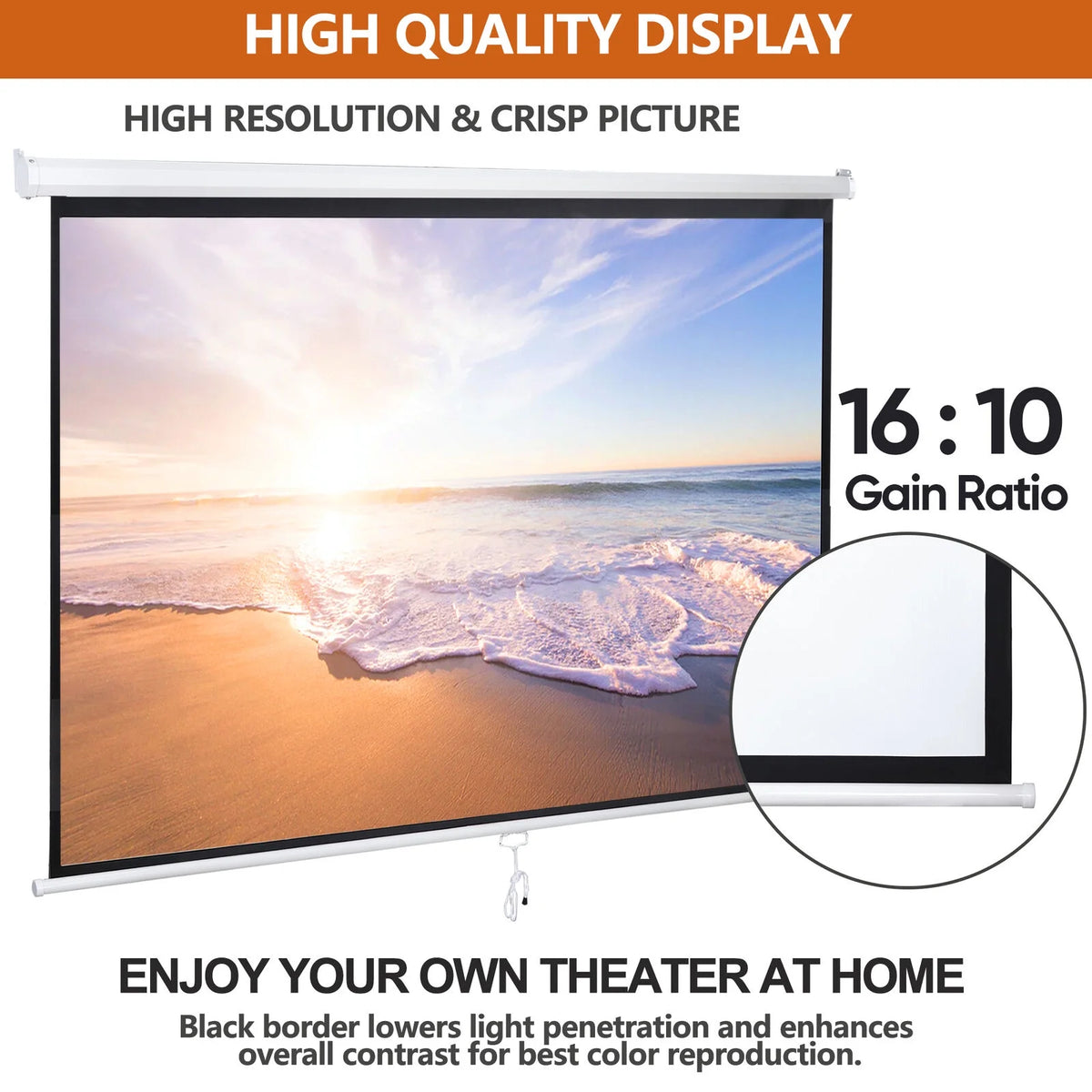 100" Diagonal Portable Projection Screen R3031