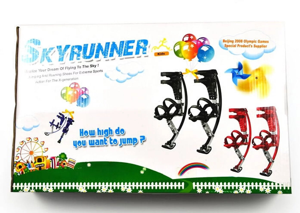Black Kangaroo Shoes Jumping Stilts Z9651