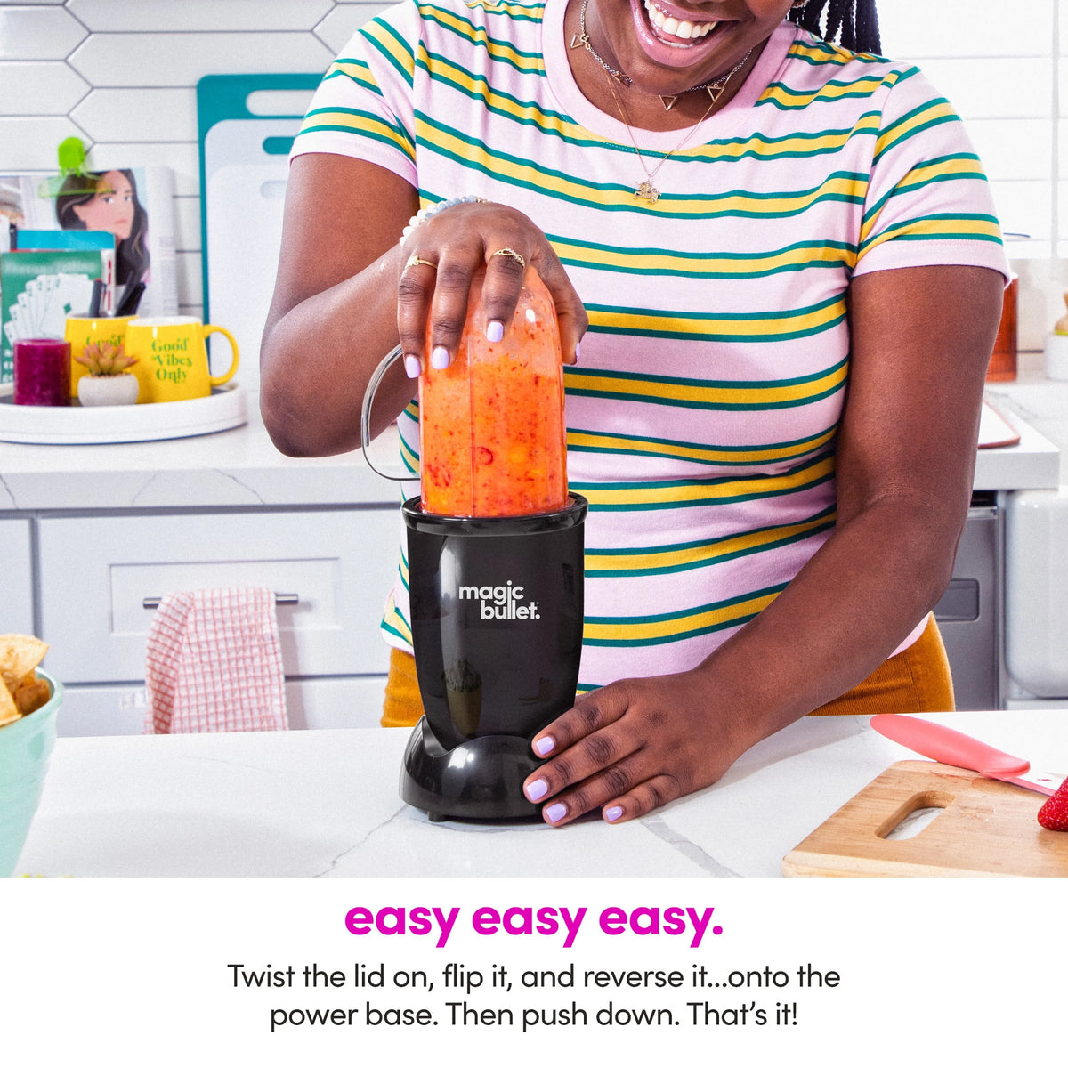 4 Piece Personal Blender Black D4867