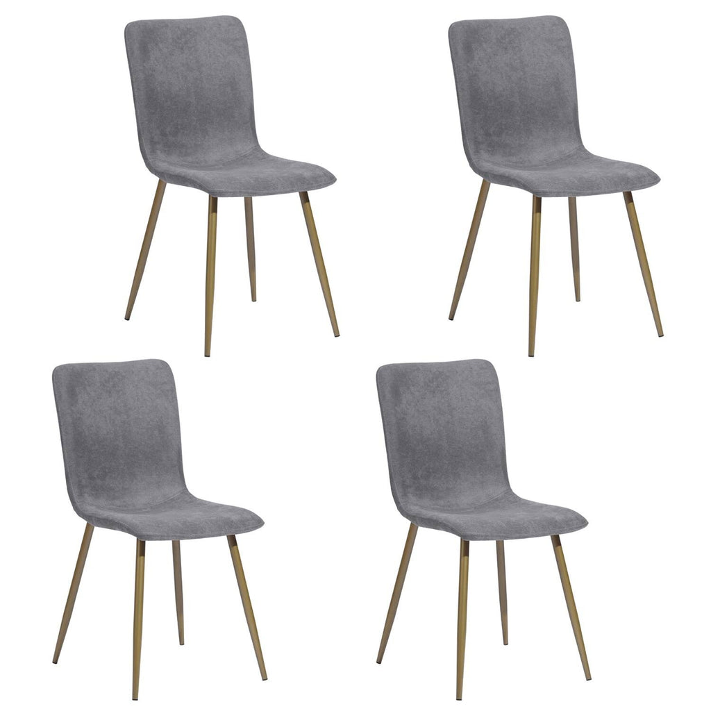 Dark Grey Upholstered Dining Chair (Set of 4) E57953