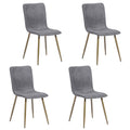 Dark Grey Upholstered Dining Chair (Set of 4) E57953