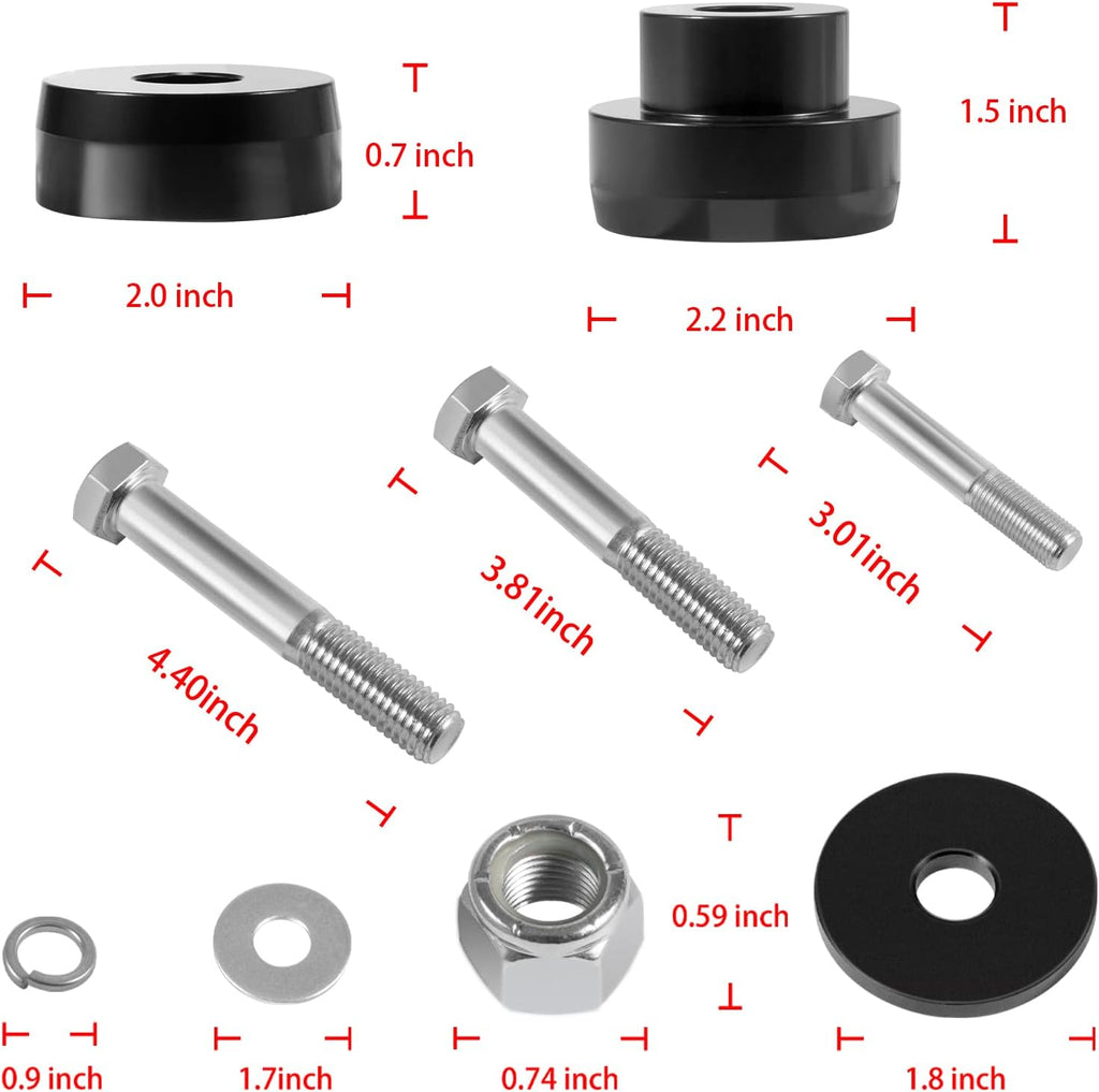CNC Aluminum Body Mount Bushings Tool Subframe Bushing Kit 32PCS H538516