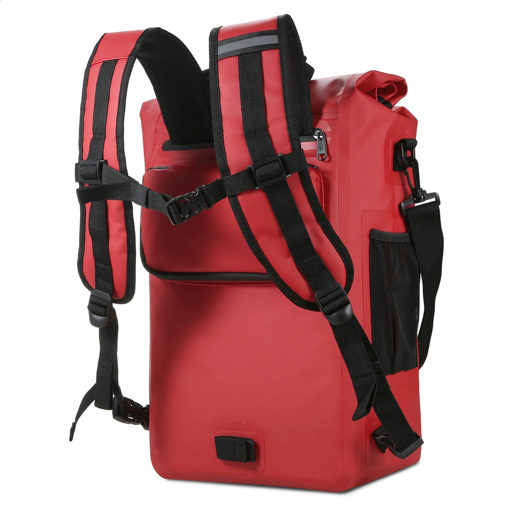 Waterproof 3in1 Rear Rack Bike Bag Backpack Q988332