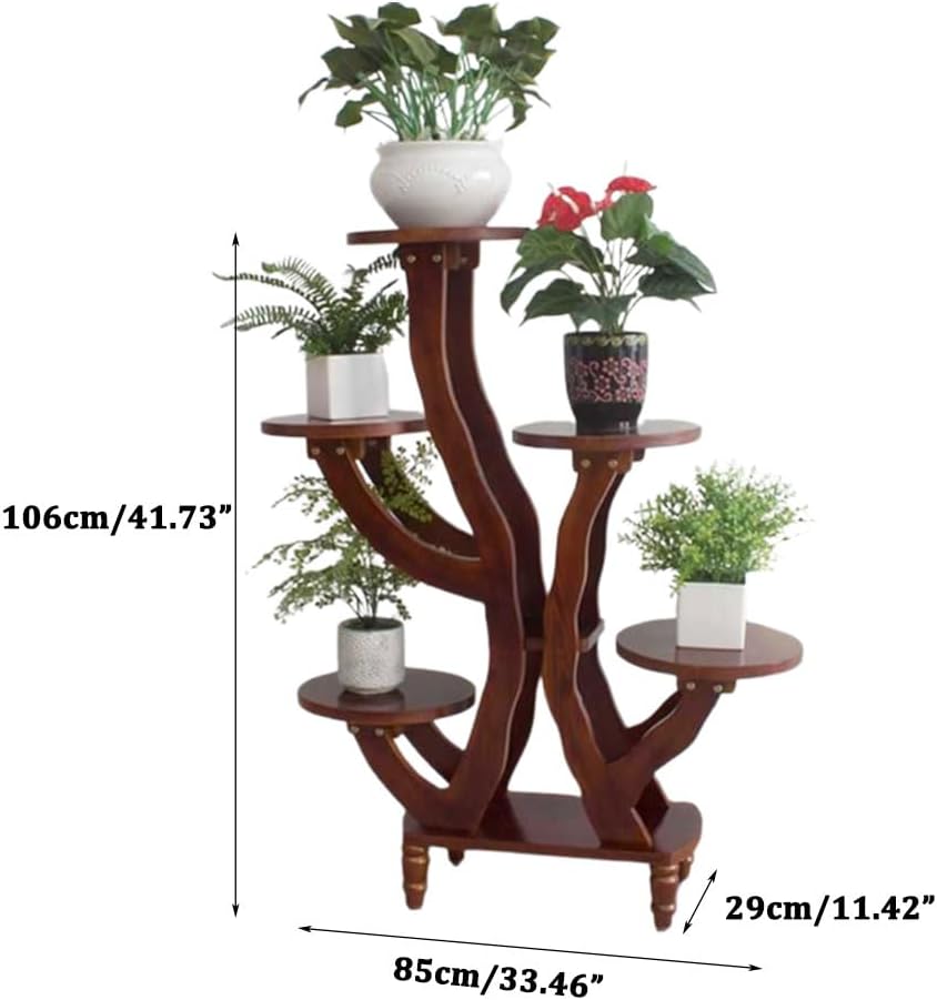 5 Tier Wooden Plant Stand J4681