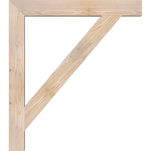 Douglas Fir Traditional Block Smooth Bracket V3925