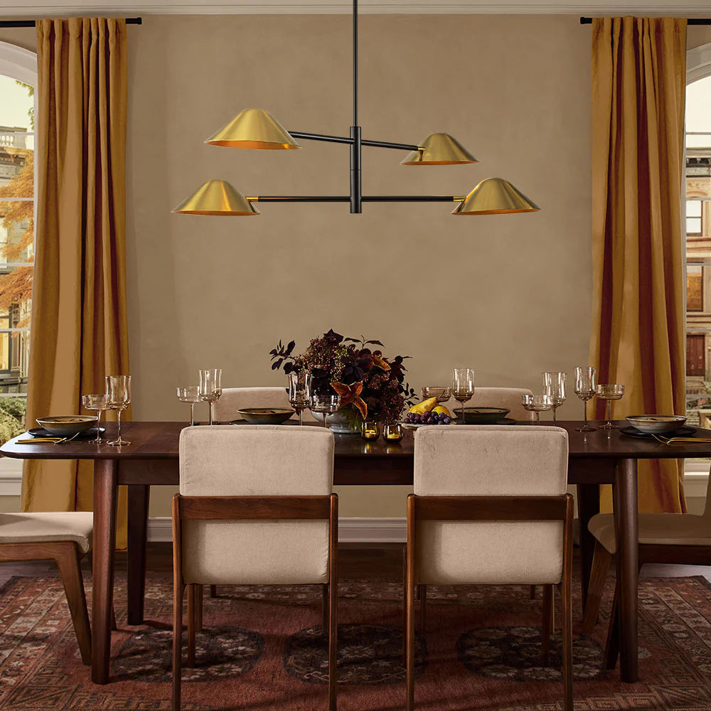 4-Light Dimmable Linear Chandelier C4535