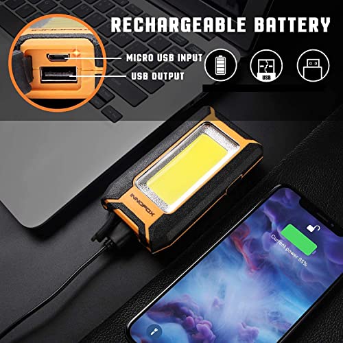 2 Pack LED Rechargeable Magnetic Work Light 40W 1500 Lumens C447158