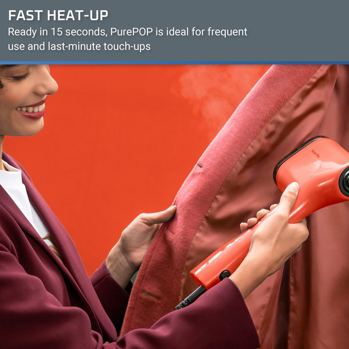 Handheld Garment Steamer Red M565437