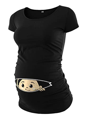 Pack of 3 Maternity Shirts with Ruched Sides A3316