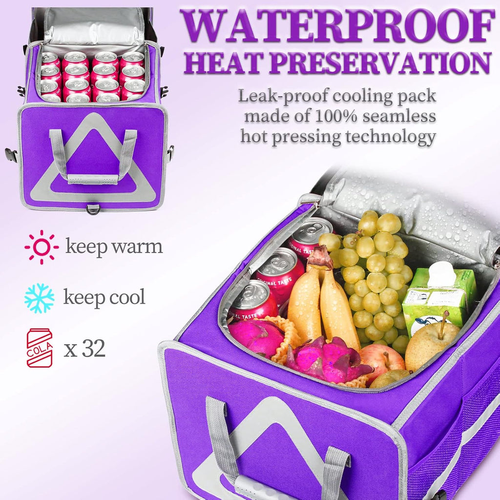 Purple Waterproof Trunk Organizer with Cooler, Pack of 2 S138021