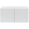 White 2 Door Refrigerator Wall Cabinet Y855519