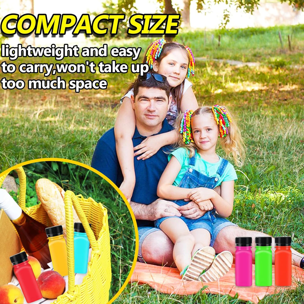 30PCS 2oz Clear Plastic Shot Bottles with Caps U14598