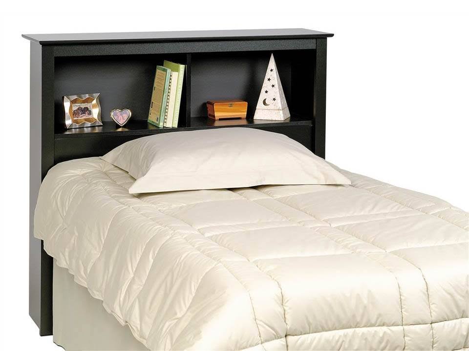 Black Twin Bookcase Headboard C2900