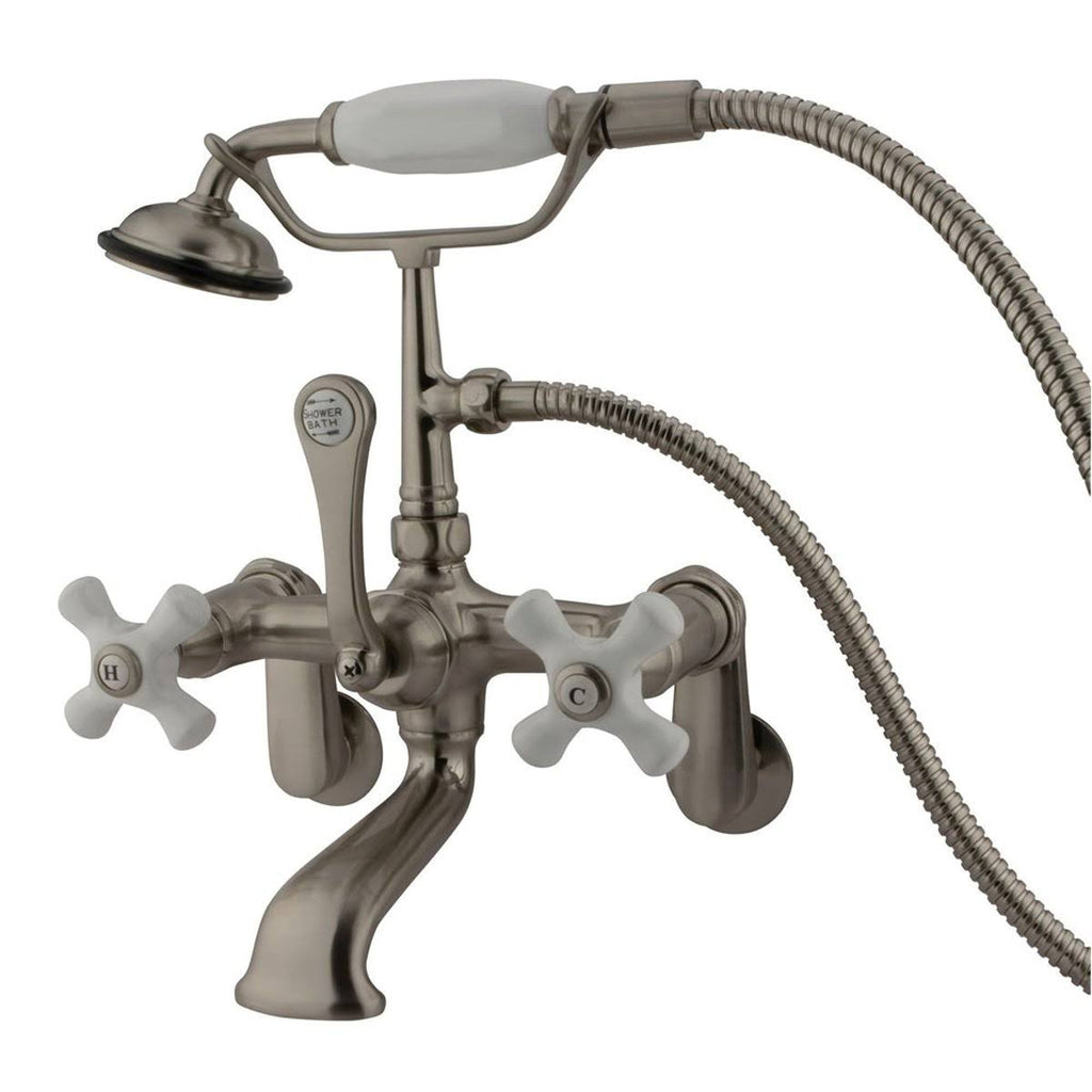 Wall Mount Clawfoot Tub Filler with Hand Shower Oil Rubbed Bronze V944