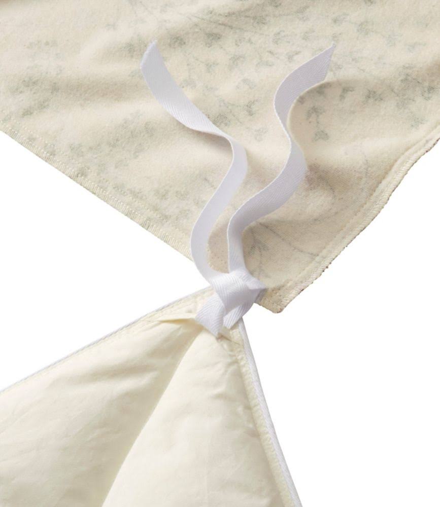 Botanical Floral Tan Queen Size Flannel Comforter Cover U791602