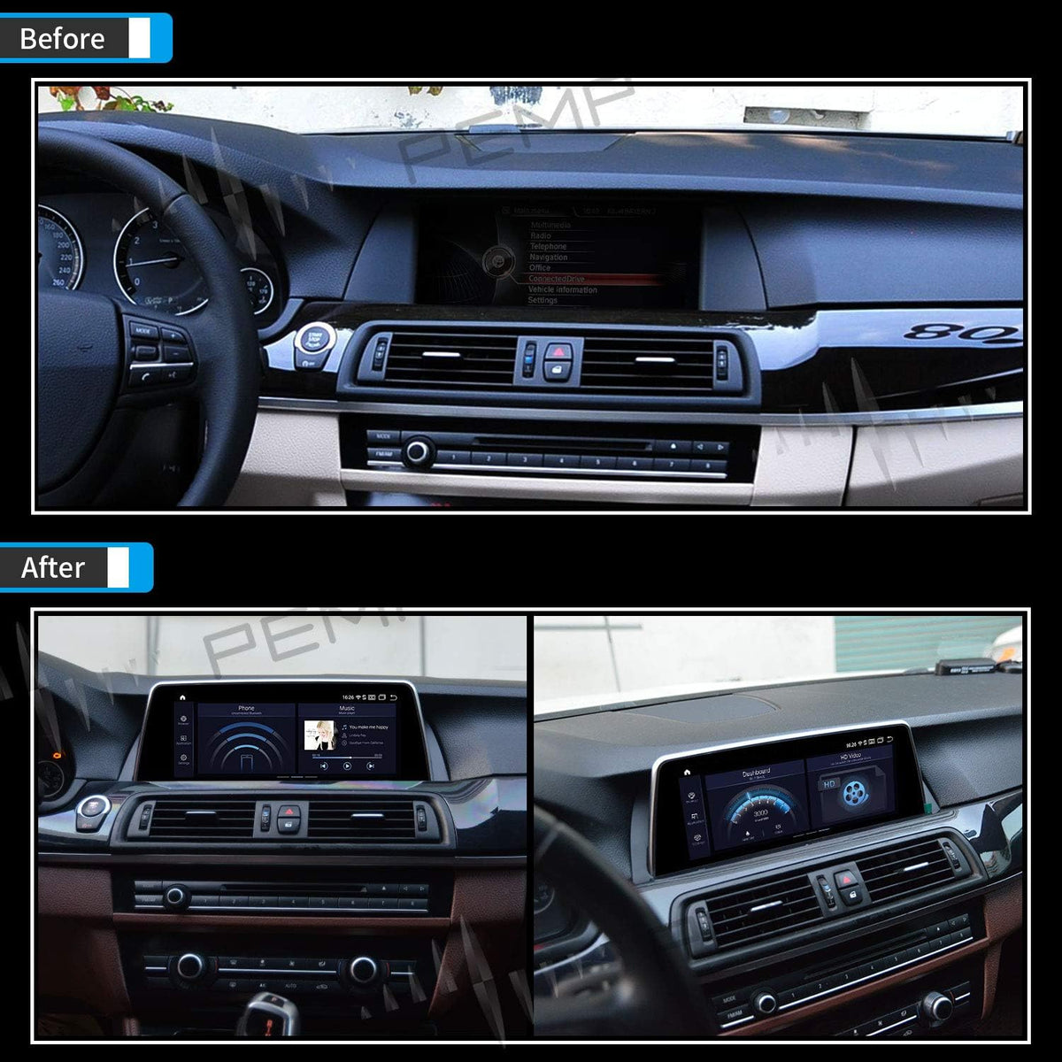 10.25 inch IPS Touch Screen Carplay for BMW F10 F11 L216