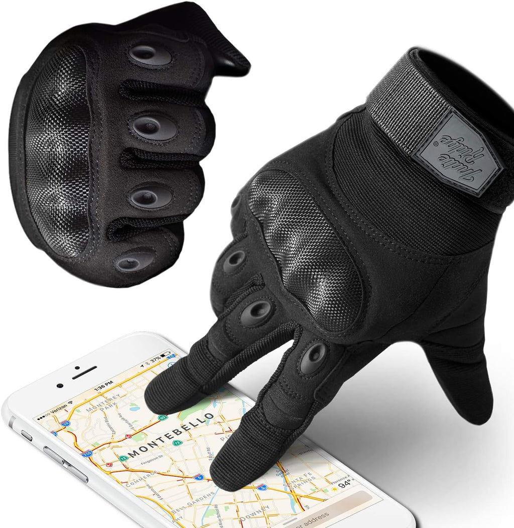 Lightweight Carbon Fiber Motorcycle Gloves with Touch Screen Fingertips Z974