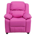 Pink Vinyl Upholstered Recliner N3780