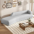Grey Curved Chaise Lounge Sofa O5126
