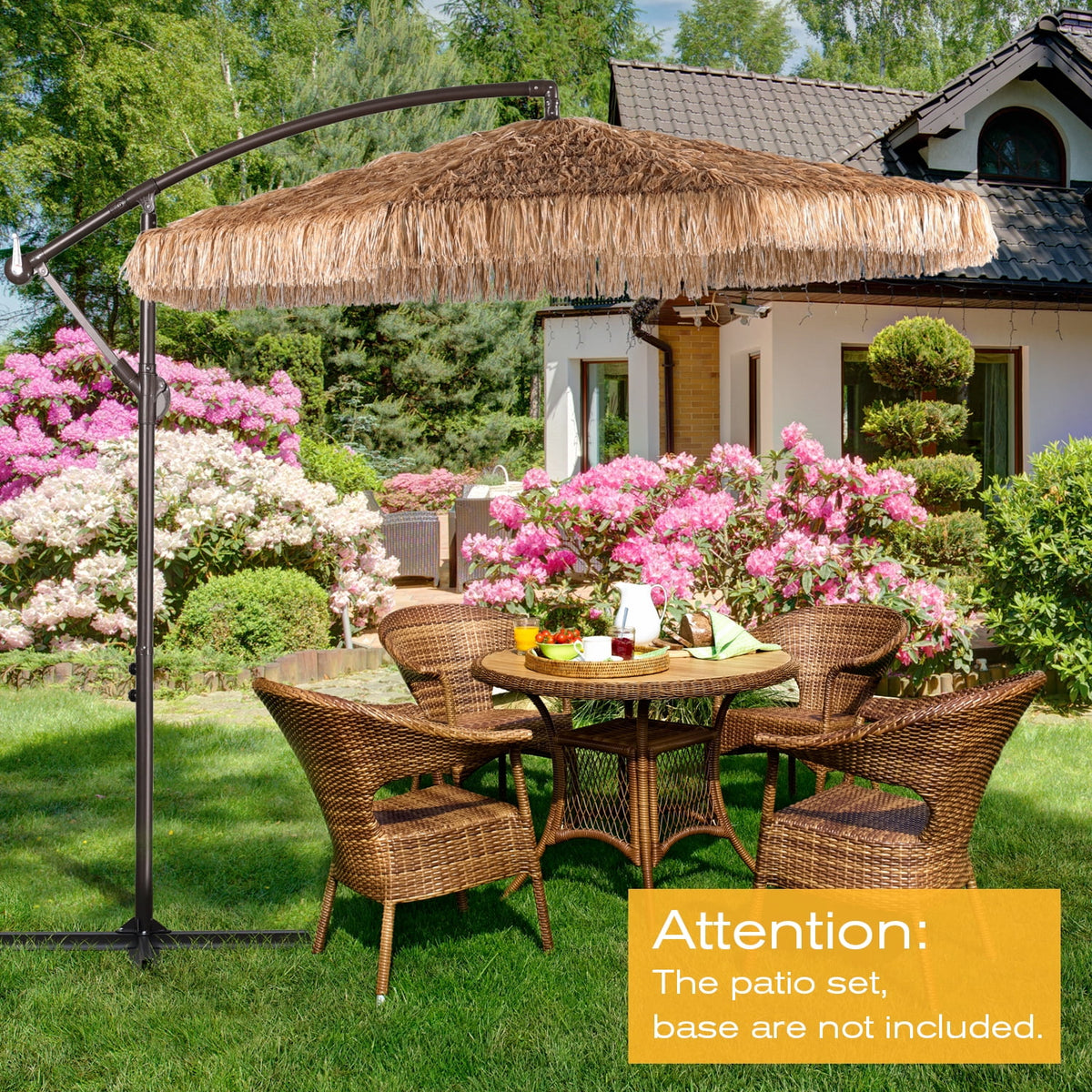 9 FT Thatch Tiki Umbrella O33472
