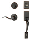 Aged Oil Rubbed Bronze Front Door Handleset M600439