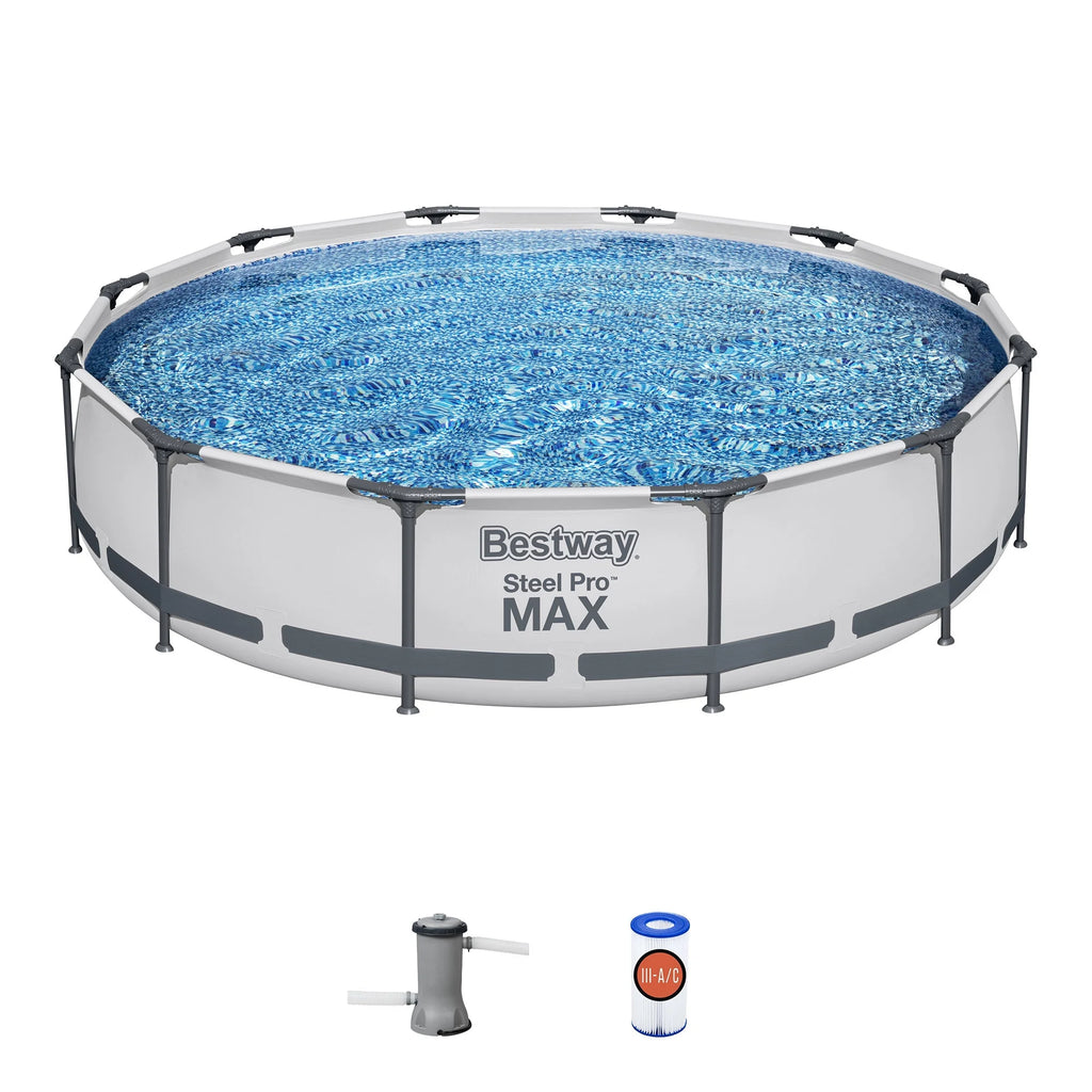 Steel Pro Max Swimming Pool Set with Filter Pump N781914
