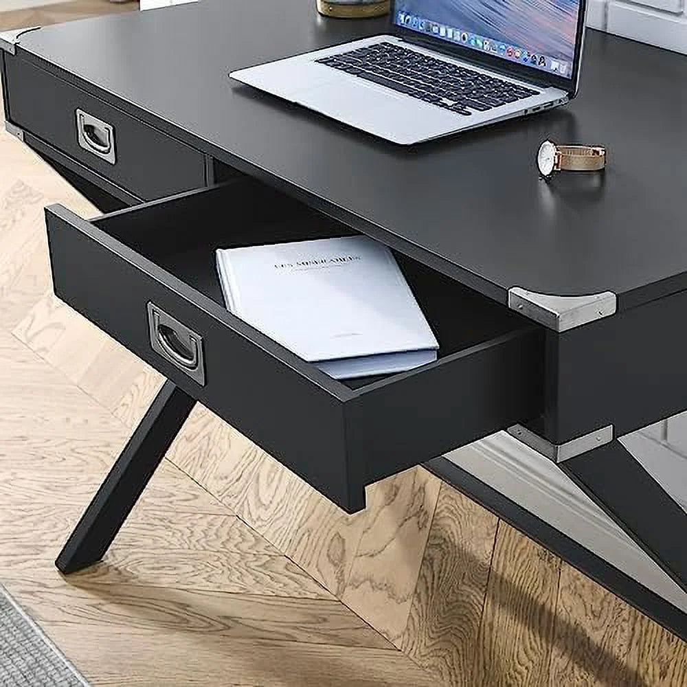 White Computer Desk with Drawers V758602