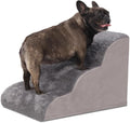 Grey 3-Step High Density Foam Pet Stairs T293784