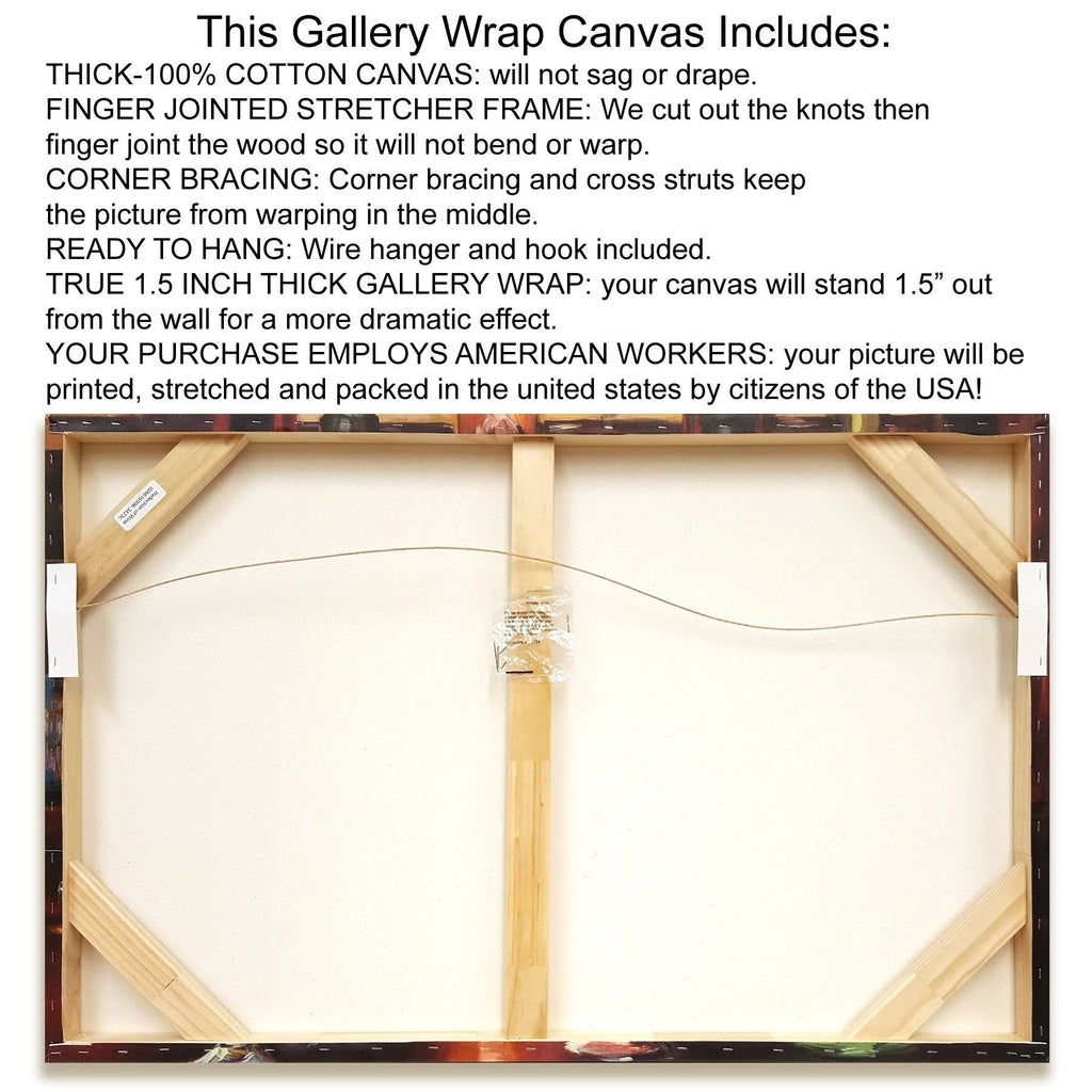 Country Kitchen Giclee on Gallery Wrap Canvas L963