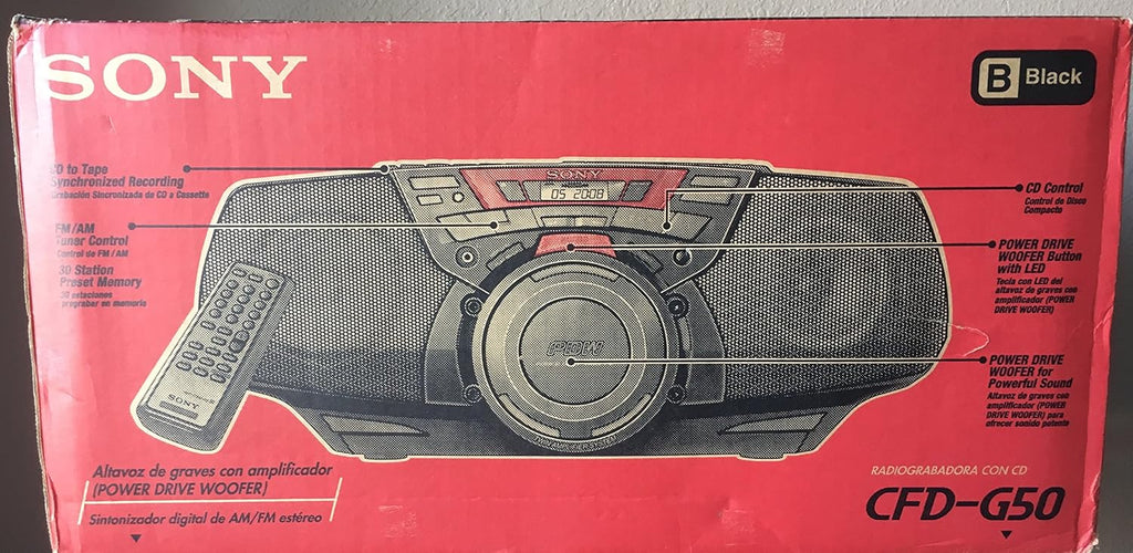 Portable AM/FM/CD Cassette Boombox O77765