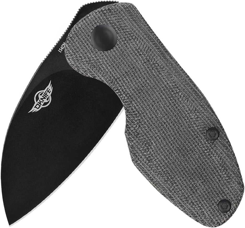 Black Folding EDC Knife with Pocket Clip R449
