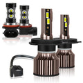 9003 H11 LED Headlight Fog Light Bulbs 6500K Cool White Pack of 4 R23504