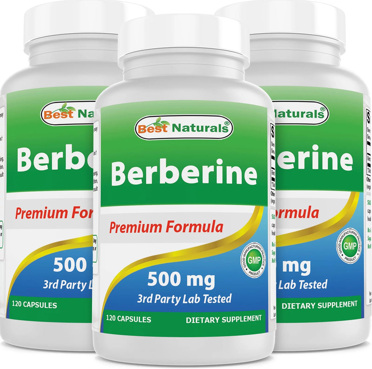 Berberine 500mg 120 Capsules 3 Pack D883