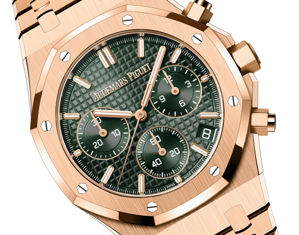 Pink Gold Khaki Green Dial Chronograph 41mm G5636