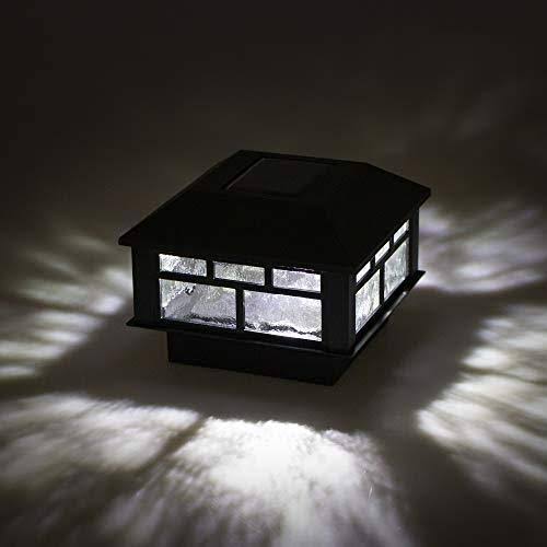 6 Pack Solar Powered Post Cap Light for 4x4 or 5x5 Posts T8740