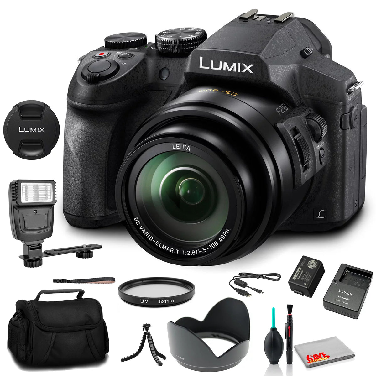 Digital Camera with Flash Bag Tripod Cleaning Set UV Filter H732