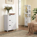 White Floor Cabinet with 3 Drawers and 1 Shelf A15109