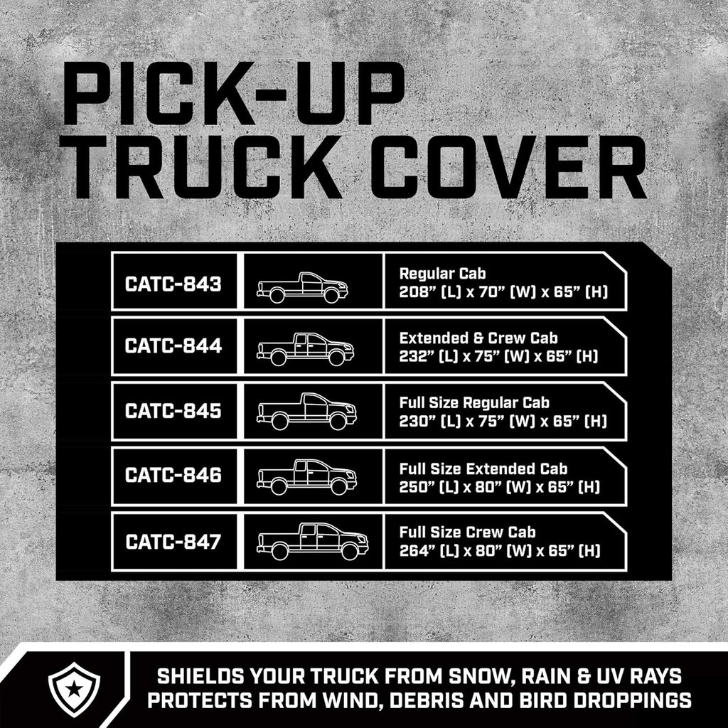 Waterproof All Weather Pickup Truck Cover Q863