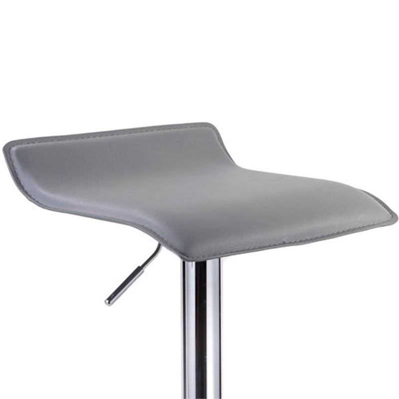 Faux Leather Adjustable Bar Stool Set of 2 D749