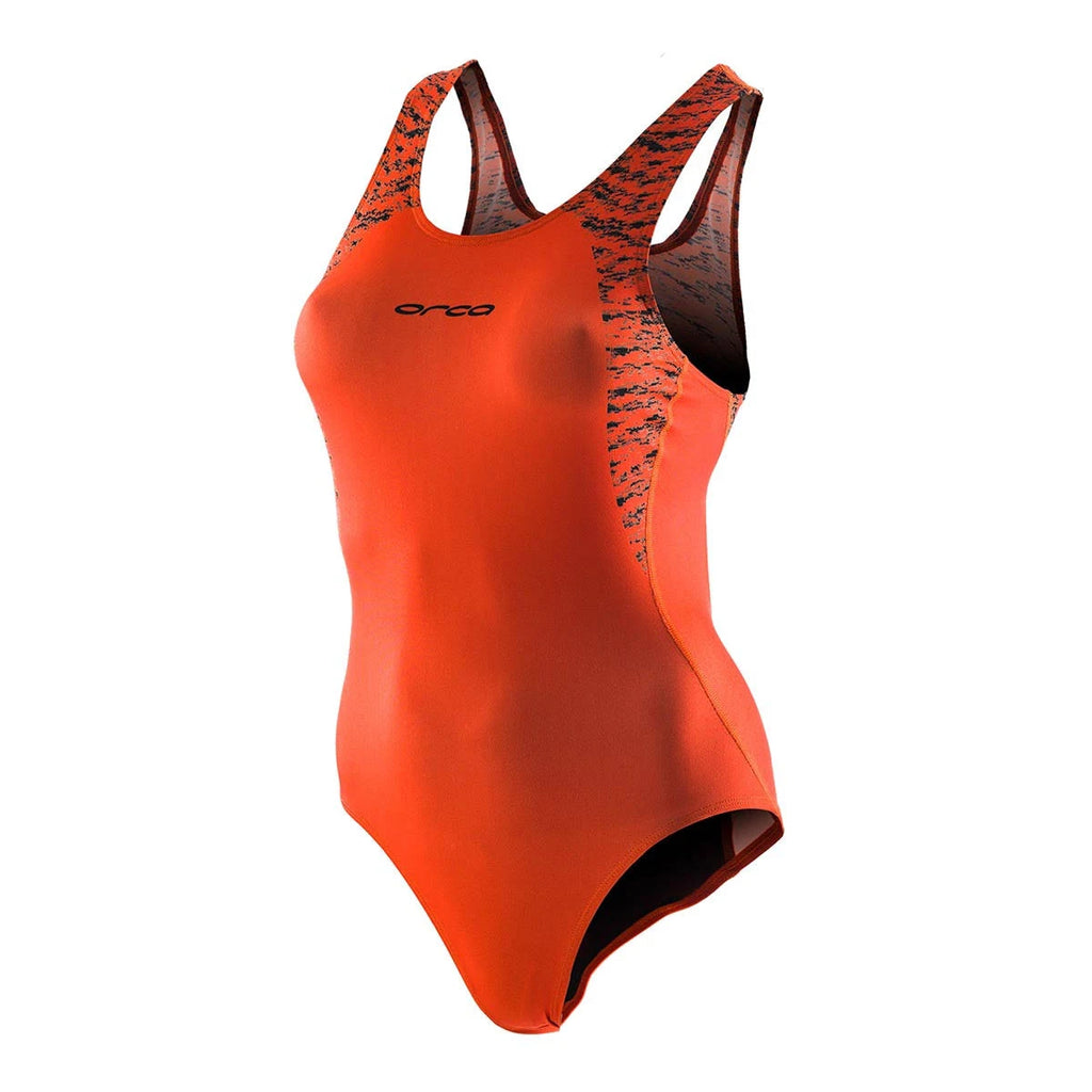Orange Black Swimsuit Y4089