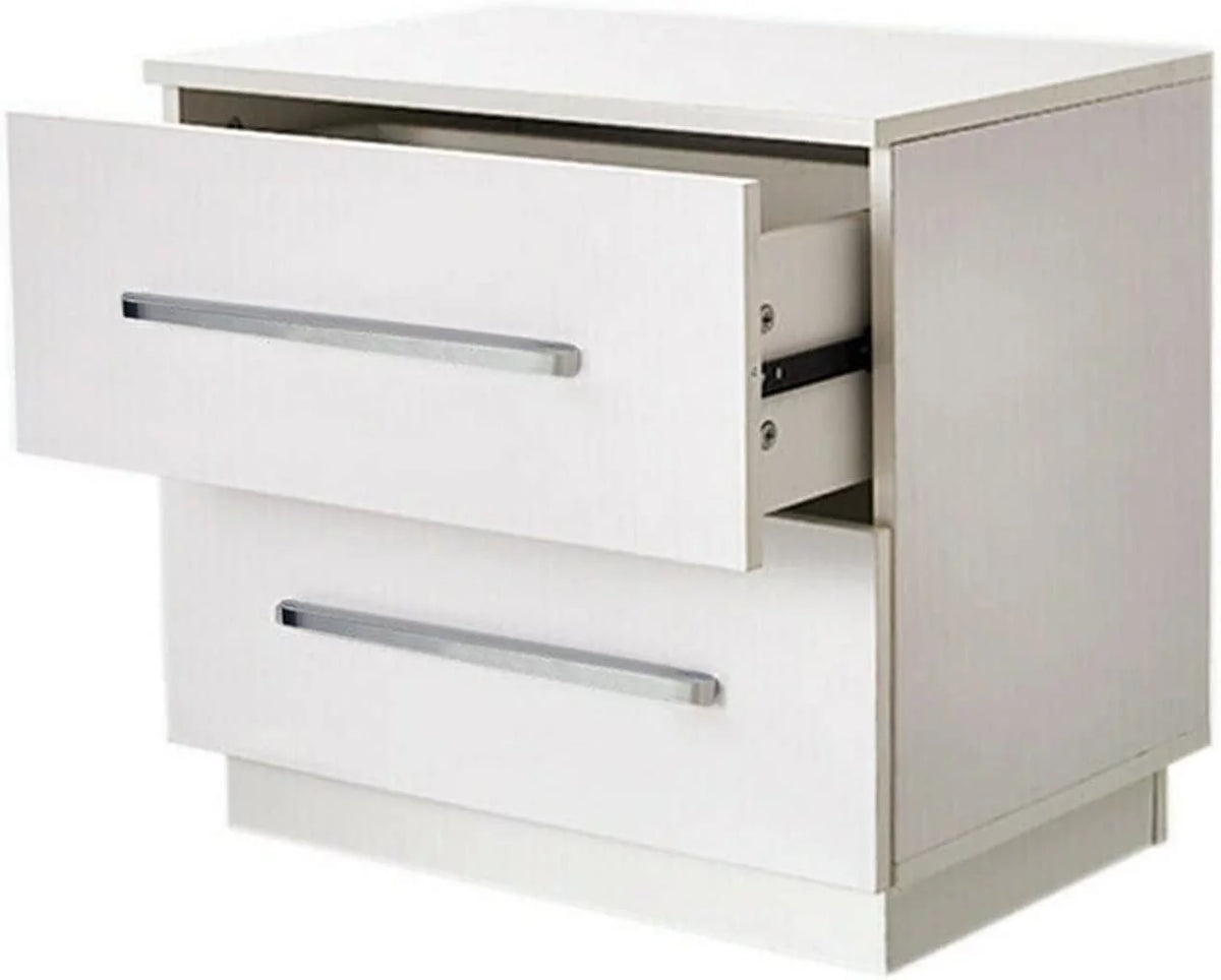 55x37x50cm 2 Drawer High Gloss Nightstand A809