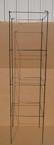 Green Square Folding Tomato Cage Plant Support Tower 12 inch by 46 inch, Pack of 5 Sets N661