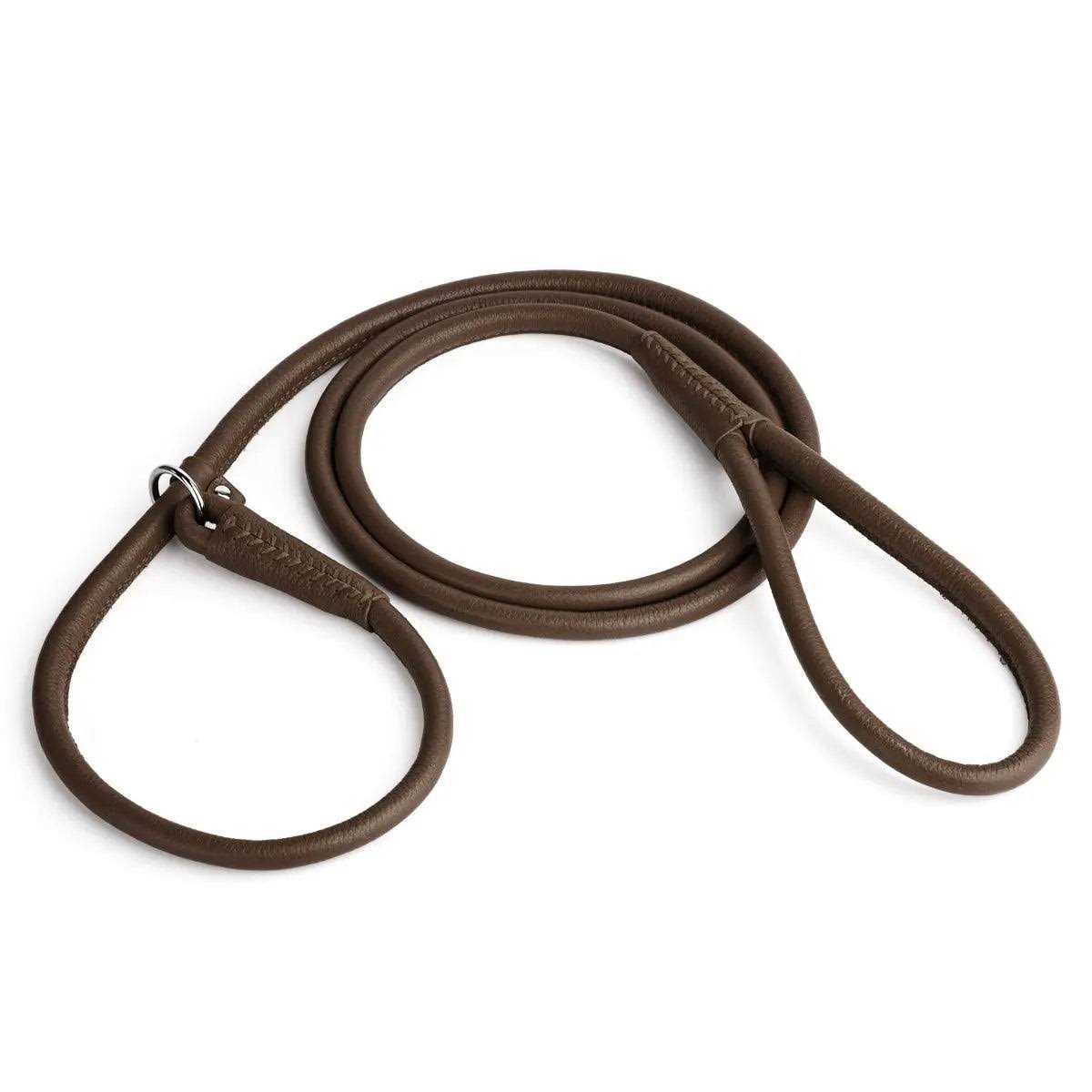 Leather Round Slip Lead N20463