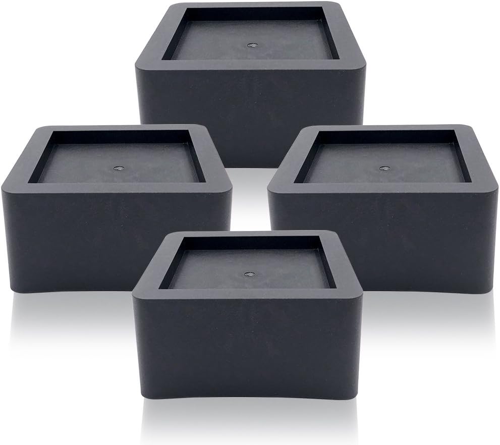 3 Inch Black Bed Risers Set of 4 M74176