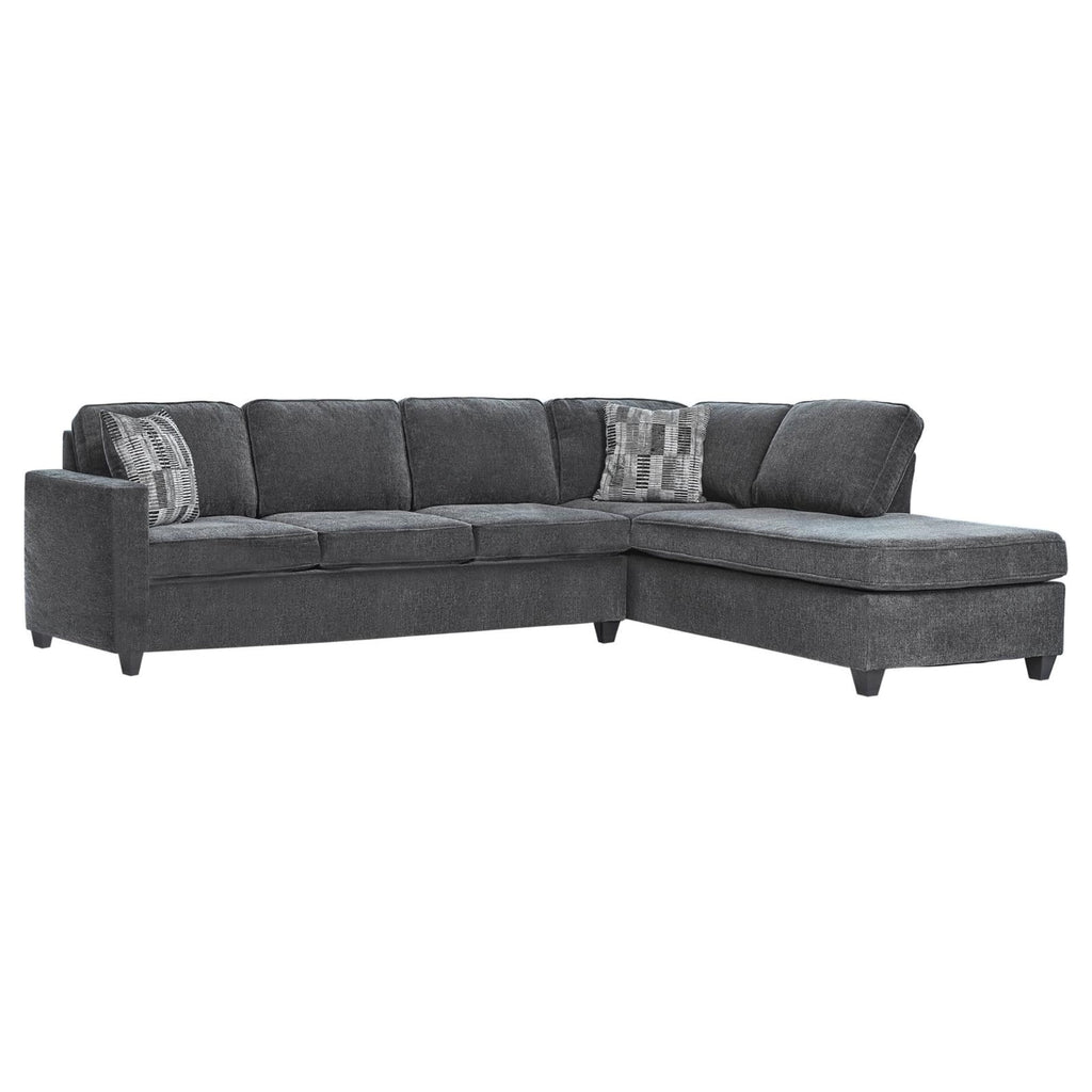 Dark Gray Chenille Sectional A29550