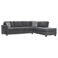 Dark Gray Chenille Sectional A29550