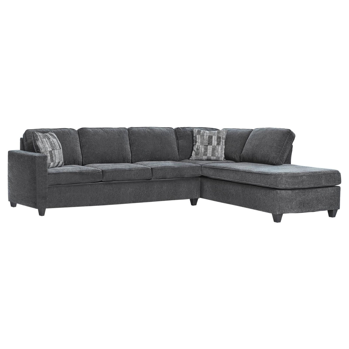 Dark Gray Chenille Sectional A29550