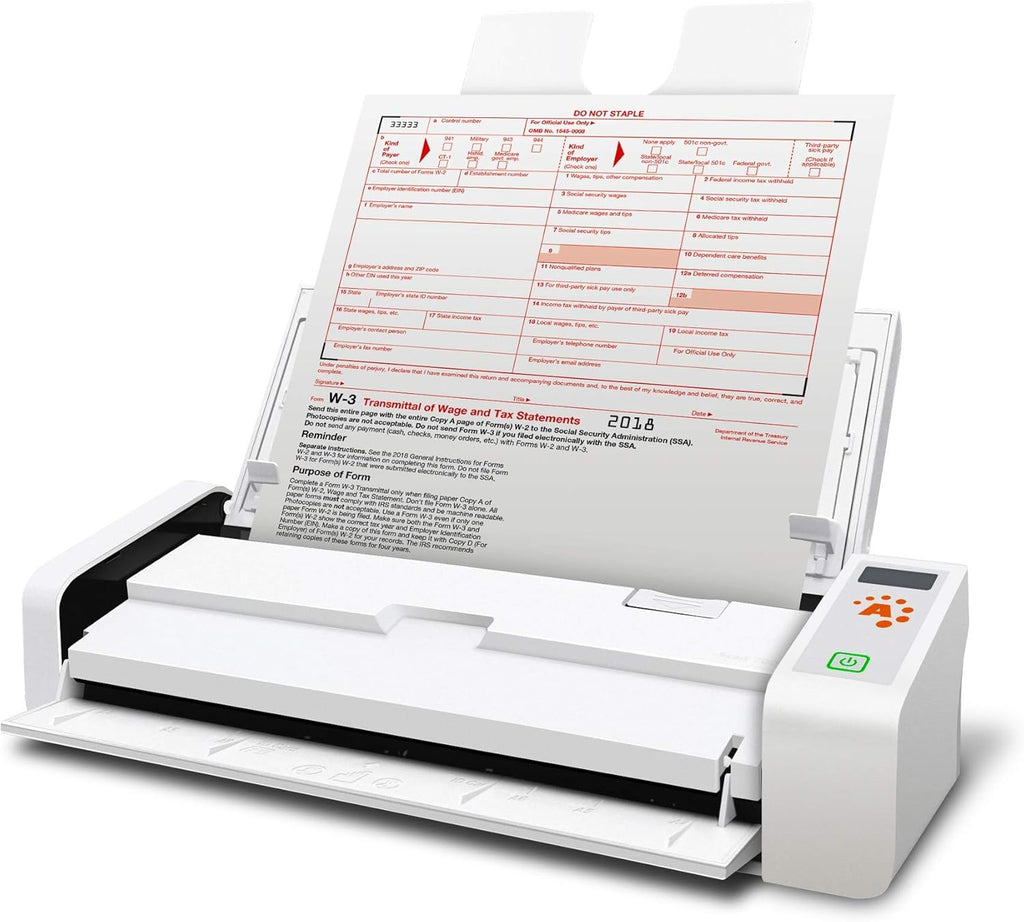 Hybrid Duplex Document Scanner with Receipt Software for Windows PC A12749